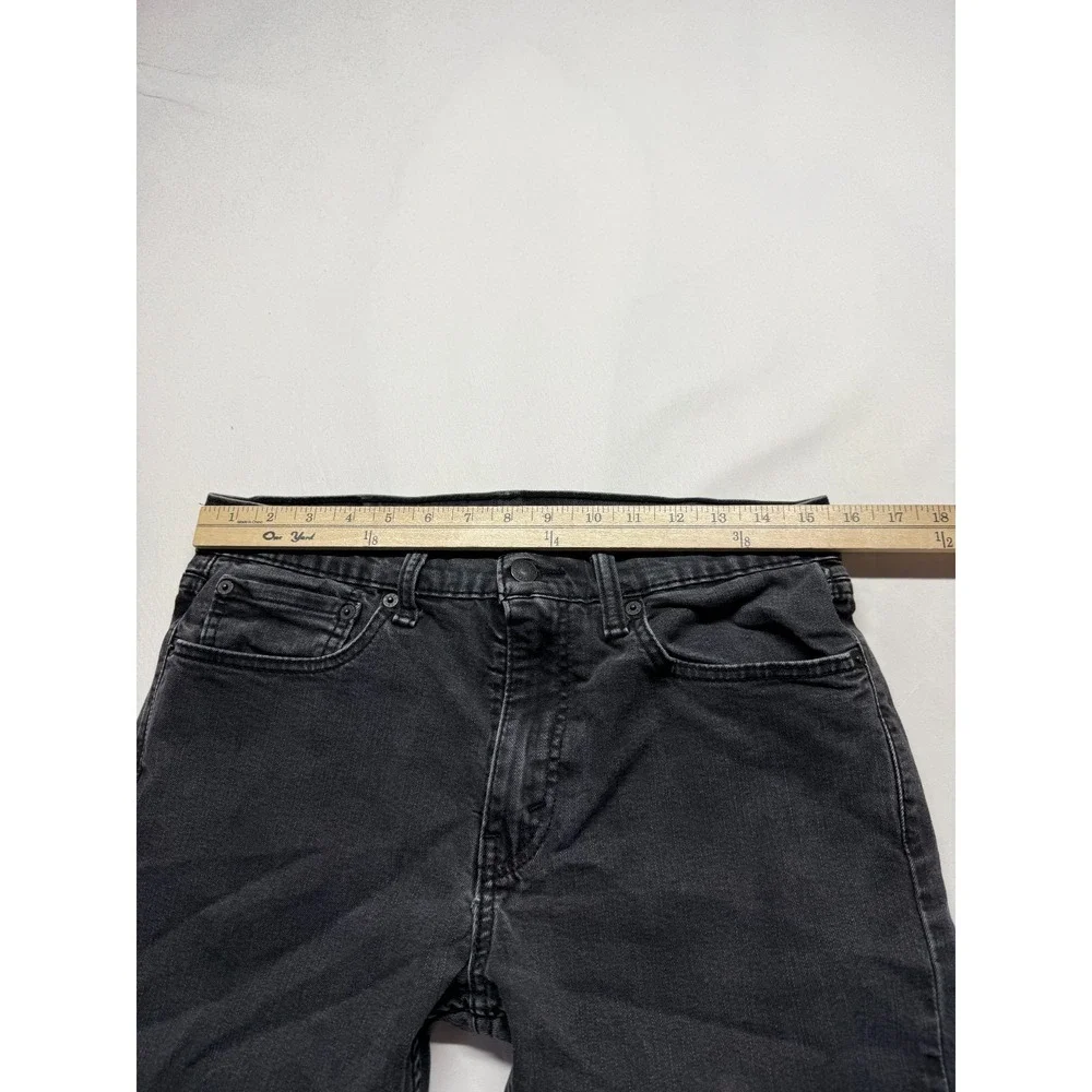 Levi's 512 Skinny Jeans Mens 32x34 (Fits 31x32) Dark Gray Denim Mid Rise Outdoor